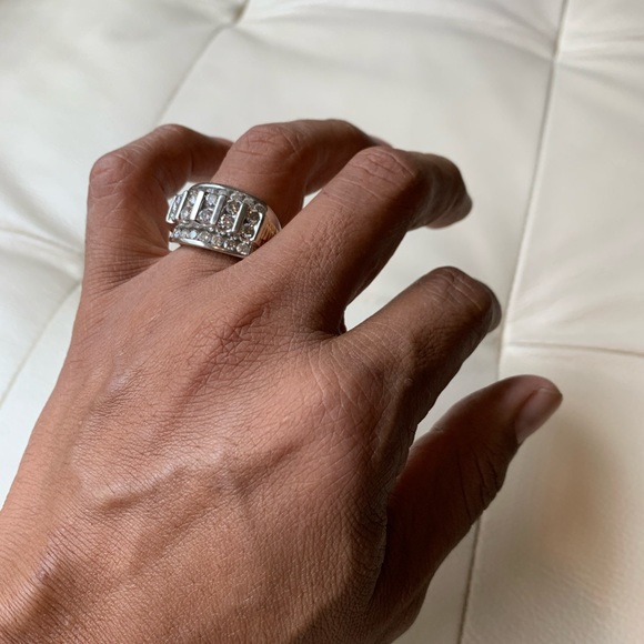 Men’s 3 carat diamond ring - Picture 4 of 4